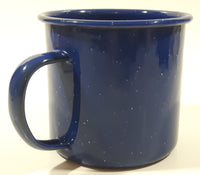 Kokanee Glacier Fresh Beer Dark Blue Enamel Metal Coffee Mug Cup