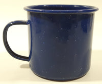 Kokanee Glacier Fresh Beer Dark Blue Enamel Metal Coffee Mug Cup