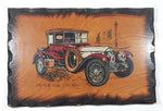 Vintage The Burnt Edge Line from Fantasy Copperware 1911 Rolls Royce 'Silver Ghost' 11 3/4" x 18" Wood Wall Plaque