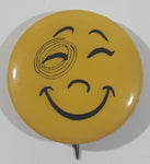 Vintage Yellow Smiley Face 1" Button Pin