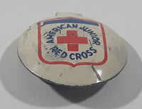 Vintage American Junior Red Cross Fold Over Style 5/8" Metal Tab Clip Pin