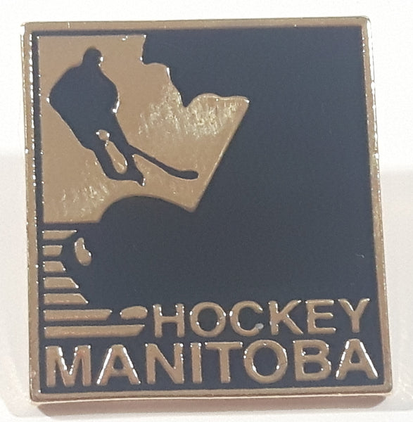 Hockey Manitoba 1" x 1" Enamel Metal Lapel Pin