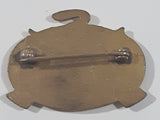 Vintage Rossland Curling Club Golden City 7/8" x 1 1/4" Enamel Metal Lapel Pin