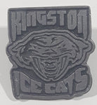 Kingston Ice Cats Hockey Team 7/8" x 1" Enamel Pewter Metal Lapel Pin