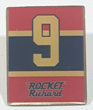 Montreal Canadiens #9 Rocket Richard NHL Ice Hockey Player 3/4" x 1" Metal Lapel Pin