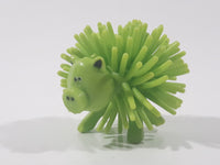 Koosh Ball Style Farm Animal Critter Green Pig 1 3/4" Toy Spiky Figure