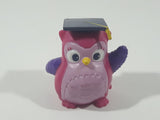 Disney JP Pink Owl Bird in Graduation Cap 1 3/4" Tall Toy Figure