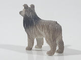 Sheltie Shetland Sheep Dog Style 1 1/2" Long PVC Toy Figure