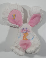 1987 Fisher Price Quaker Oats Smooshies Bunny Rabbit 4" Tall Stuffed Animal Plush Toy