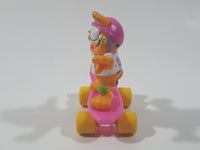 Vintage 1989 Garfield On a Pink Skateboard McDonald's Happy Meal Toy