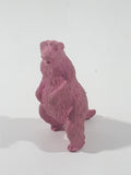 Vintage Diener Style Pink Standing Bear 2" Tall Rubber Eraser Toy Figure