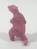 Vintage Diener Style Pink Standing Bear 2" Tall Rubber Eraser Toy Figure