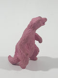 Vintage Diener Style Pink Standing Bear 2" Tall Rubber Eraser Toy Figure