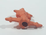 Vintage Diener Style Orange Spaceship 1 7/8" Tall Eraser Pencil Topper