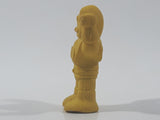 Vintage Diener Yellow Alien Robot Borta 1 7/8" Tall Rubber Eraser