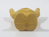 Vintage Diener Yellow Alien Robot Borta 1 7/8" Tall Rubber Eraser