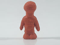 Vintage Diener Orange Alien Robot Orak 1 7/8" Tall Rubber Eraser