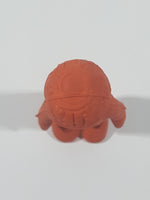 Vintage Diener Orange Alien Robot Orak 1 7/8" Tall Rubber Eraser