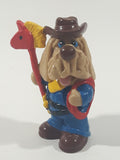 Vintage 1985 Ganz Bros Toys Wrinkles Puppy Dog as a Cowboy 2 1/2" Tall Toy Figure