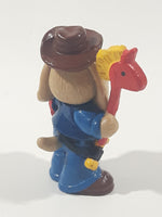 Vintage 1985 Ganz Bros Toys Wrinkles Puppy Dog as a Cowboy 2 1/2" Tall Toy Figure