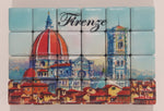 Firenze Florence Italy Mosaic Style Ceramic Tile 1 3/4" x 2 3/4" Fridge Magnet