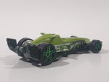 2008 Hot Wheels Hybrid Racers F-Racer Light Green Die Cast Toy Race Car Vehicle