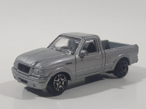 Rare Motor Max 6052 Ford Ranger Truck Grey Silver 1/64 Scale Die Cast Toy Car Vehicle