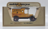 Vintage 1979 Matchbox Models of Yesteryear Y-12 1912 Ford Model T Van Colman's Mustard Yellow and Black Die Cast Toy Car Vehicle New in Box