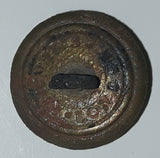 Antique 1800s Victorian British Royal Army Triple Cannons Field Artillery with Crown 11/16" Copper Military Button
