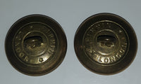 Antique Firmin London RCAF Royal Canadian Air Force 7/8" Brass Military Button Set of 2