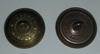 Antique Wm. Scully Ltd Montreal & Firmin London RCAF Royal Canadian Air Force 7/8" Brass Military Button Set of 2