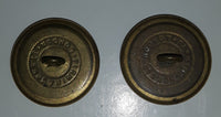 Antique Firmin & Sons London Royal Canadian Navy Marines Anchor and Crown 1 1/8" Brass Military Button Set of 2