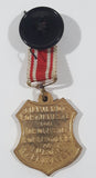 Vintage Denmark Tuborg Forbund F Football Club Soccer Team Red and White Ribbon Sports Award Medal