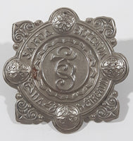 Vintage Irish Police Garda Siochana 1 5/8" x 1 5/8" Metal Cap Badge