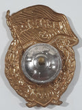 Vintage USSR Soviet Russia CCCP 1 1/4" x 1 7/8" Enamel Metal Cap Hat Guard Badge Military Insignia