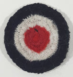 Vintage RAF Royal Air Force Blue White Red Target Circle Small 1 1/4" Fabric Patch Badge