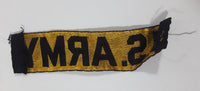 Vintage U.S. Army 1" x 4" Embroidered Fabric Strip Patch Badge