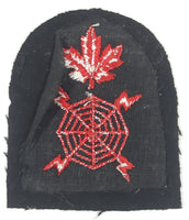 RCN Royal Canadian Navy Radar Plotter Red and Black 2 3/4" x 3 1/8" Embroidered Fabric Patch Badge