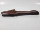 Vintage WWII Brown Leather Frog Bayonet Sheath 8 3/4" Long Open Bottom Holder