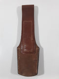 Vintage WWII Brown Leather Frog Bayonet Sheath 8 3/4" Long Open Bottom Holder