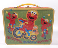 2009 Sesame Workshop Elmo Embossed Tin Metal Lunch Box Container