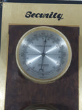 Vintage Springfield Thermometer Barometer Hygrometer 'Security' 5 1/2" x 15" Metal Backed Weather Station