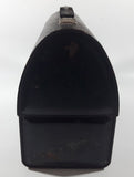 Vintage Thermos Brand V Victory Black Metal Domed Lunch Box Container