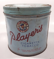 Vintage Player's Navy Cut Cigarette Tobacco Light Blue "For Those Who Prefer To Roll Their Own Cigarettes" Metal Tin Can