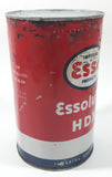 Vintage 1953 Imperial Products ESSO Essolube HDX SAE 30 SI 1.13 Litre One Quart Motor Oil Metal Can FULL