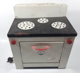 Vintage Danby White 11 1/4" Tin Metal Toy Stove Oven Display