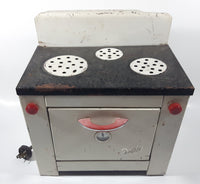 Vintage Danby White 11 1/4" Tin Metal Toy Stove Oven Display