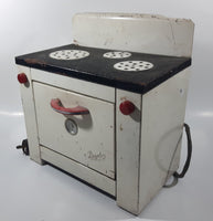 Vintage Danby White 11 1/4" Tin Metal Toy Stove Oven Display