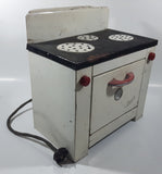 Vintage Danby White 11 1/4" Tin Metal Toy Stove Oven Display