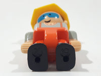 Lego Duplo Style Mini Construction Worker with Chest Hair 2 1/4" Tall Plastic Toy Figure
